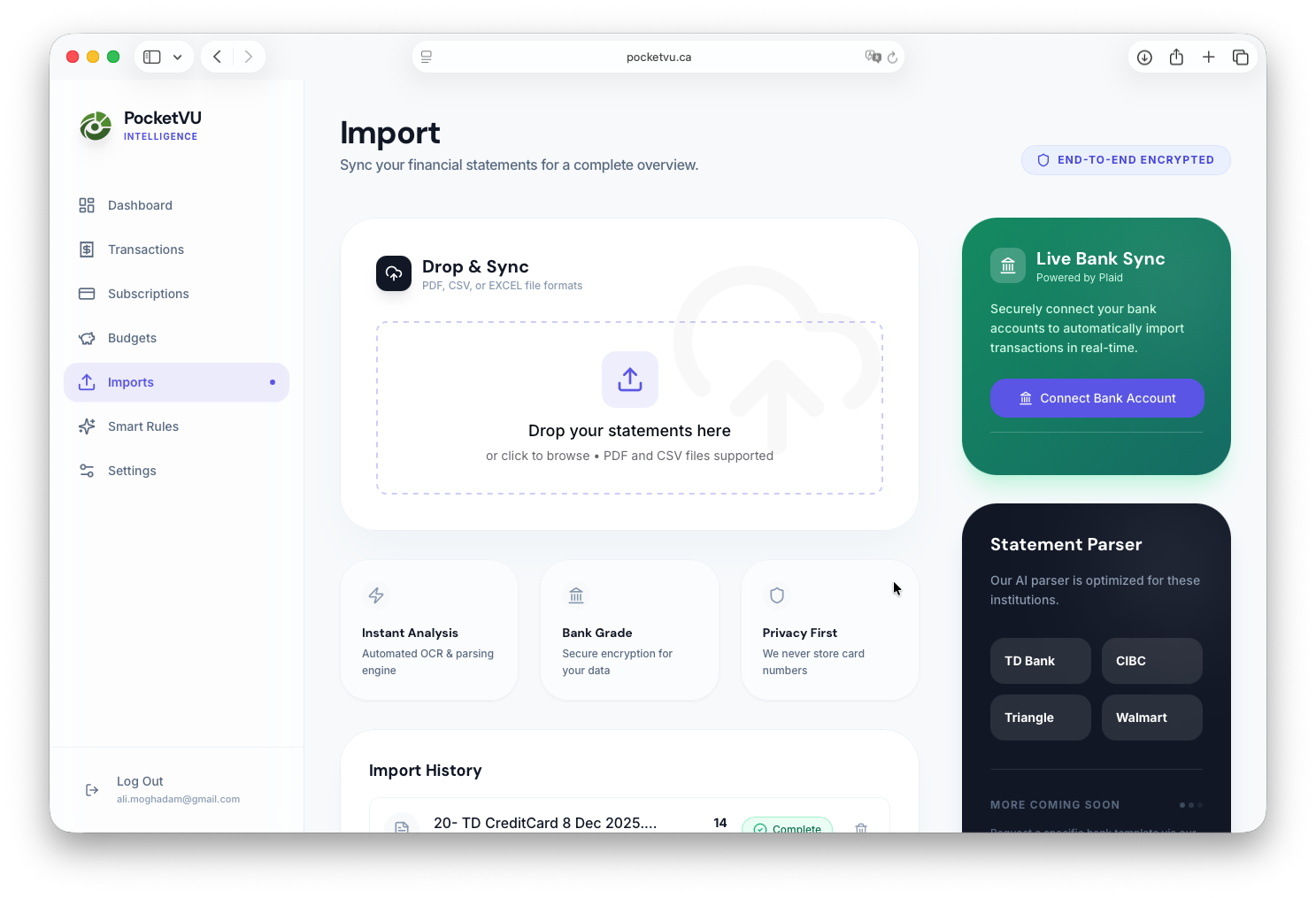 PocketVU imports